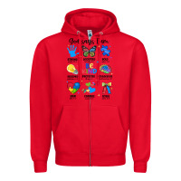 Red god says i am autism Zipper Hoodie - JahusDesignShop