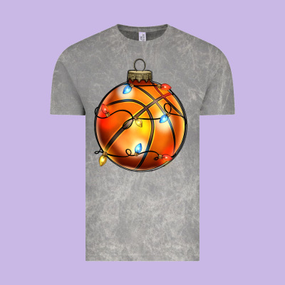 Christmas  Baskerball Vintage Tee Designed By Zillion Design Studio