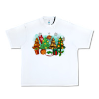 White christmas trees with basketball Urban Heavy Tee - Zillion Design Studio