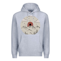 Heather Grey The Mountains Are Calling Premium Hoodie - Bettercallsaul