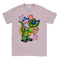 Lilac 4th of July T-Rex Classic Tee - CowGirlArtShop