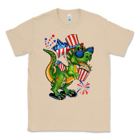 Mushroom 4th of July T-Rex Classic Tee - CowGirlArtShop