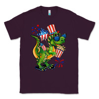 Plum 4th of July T-Rex Classic Tee - CowGirlArtShop