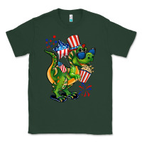Sports Green 4th of July T-Rex Classic Tee - CowGirlArtShop
