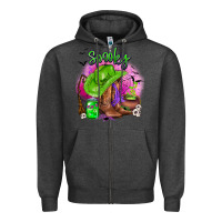 Charcoal Heather spooky cowgirl  halloween Zipper Hoodie - AdoDesignShop