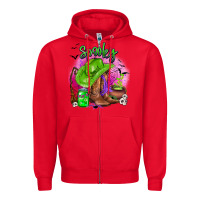 Red spooky cowgirl  halloween Zipper Hoodie - AdoDesignShop