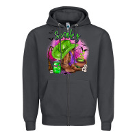Smoke spooky cowgirl  halloween Zipper Hoodie - AdoDesignShop