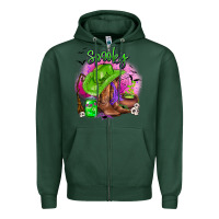 Sports Green spooky cowgirl  halloween Zipper Hoodie - AdoDesignShop