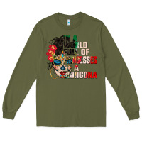 Army Green in a world full of princesses be a chingona Long Sleeve Tee - CTS Tumbler Store