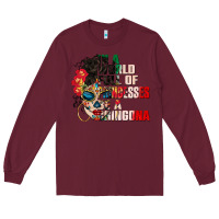Burgundy in a world full of princesses be a chingona Long Sleeve Tee - CTS Tumbler Store