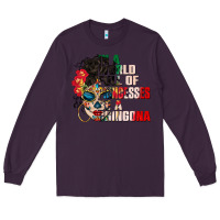 Plum in a world full of princesses be a chingona Long Sleeve Tee - CTS Tumbler Store