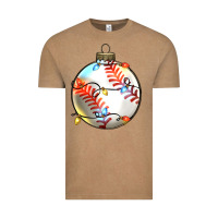 Vintage Coffee christmas  baseball Vintage Tee - Zillion Design Studio