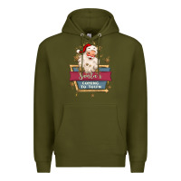 Army Green santa's coming to town Premium Hoodie - MaliasSmallBusiness