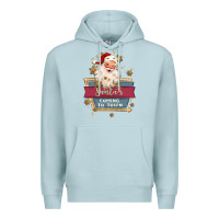 Blue Mist santa's coming to town Premium Hoodie - MaliasSmallBusiness