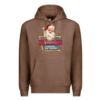 Chestnut santa's coming to town Premium Hoodie - MaliasSmallBusiness