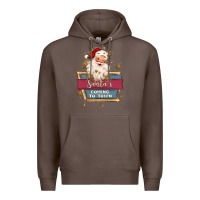 Coffee santa's coming to town Premium Hoodie - MaliasSmallBusiness