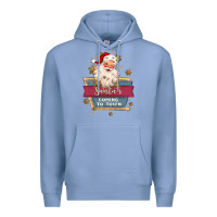 Colony Blue santa's coming to town Premium Hoodie - MaliasSmallBusiness