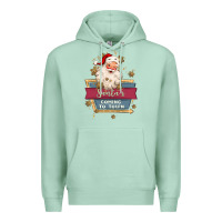 Seafoam santa's coming to town Premium Hoodie - MaliasSmallBusiness