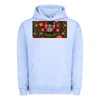 Pigment Grape Ice Chingona Sugar Skull License Plate Urban Hoodie - BundleAndBundleShop