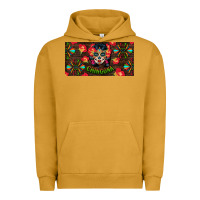 Chingona Sugar Skull License Plate Urban Hoodie | Teevron