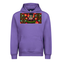 Tulip Chingona Sugar Skull License Plate Urban Hoodie - BundleAndBundleShop