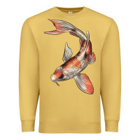 Antique Gold Koi Fish Premium Sweatshirt - LillyAllenDesigns