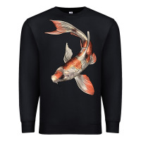 Black Koi Fish Premium Sweatshirt - LillyAllenDesigns