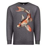 Charcoal Heather Koi Fish Premium Sweatshirt - LillyAllenDesigns