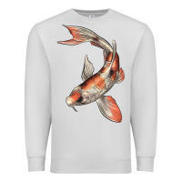 Dove Grey Koi Fish Premium Sweatshirt - LillyAllenDesigns