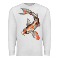 Oatmeal Heather Koi Fish Premium Sweatshirt - LillyAllenDesigns