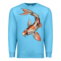 Ocean Blue Koi Fish Premium Sweatshirt - LillyAllenDesigns