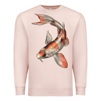 Pale Pink Koi Fish Premium Sweatshirt - LillyAllenDesigns