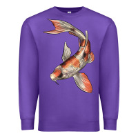 Purple Koi Fish Premium Sweatshirt - LillyAllenDesigns