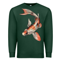 Sports Green Koi Fish Premium Sweatshirt - LillyAllenDesigns