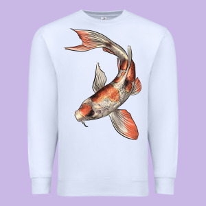 Koi Fish Premium Sweatshirt Designed By Lillyallendesigns