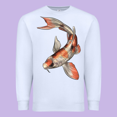 Koi Fish Premium Sweatshirt Designed By Lillyallendesigns
