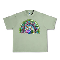 Oil Green easter rainbow Urban Heavy Tee - RanaPortraitStore