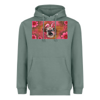 Sage easter heifer with bunny ears and glasses license plate Heavyweight Hoodie - Artiststas