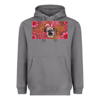 Storm easter heifer with bunny ears and glasses license plate Heavyweight Hoodie - Artiststas