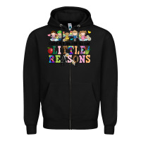 Black i love my job for all the little reasons Zipper Hoodie - JahusDesignShop