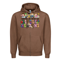 Chestnut i love my job for all the little reasons Zipper Hoodie - JahusDesignShop