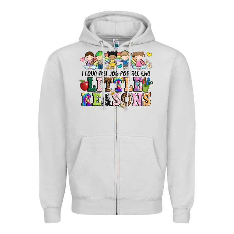 I Love My Job For All The Little Reasons Zipper Hoodie by JahusDesignShop | Teevron
