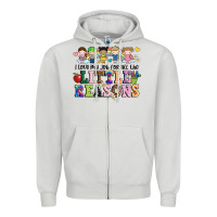 Dove Grey i love my job for all the little reasons Zipper Hoodie - JahusDesignShop