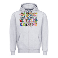 Heather Grey i love my job for all the little reasons Zipper Hoodie - JahusDesignShop