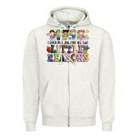 Oatmeal Heather i love my job for all the little reasons Zipper Hoodie - JahusDesignShop