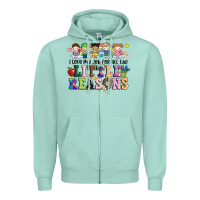 Seafoam i love my job for all the little reasons Zipper Hoodie - JahusDesignShop