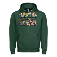 Sports Green i love my job for all the little reasons Zipper Hoodie - JahusDesignShop