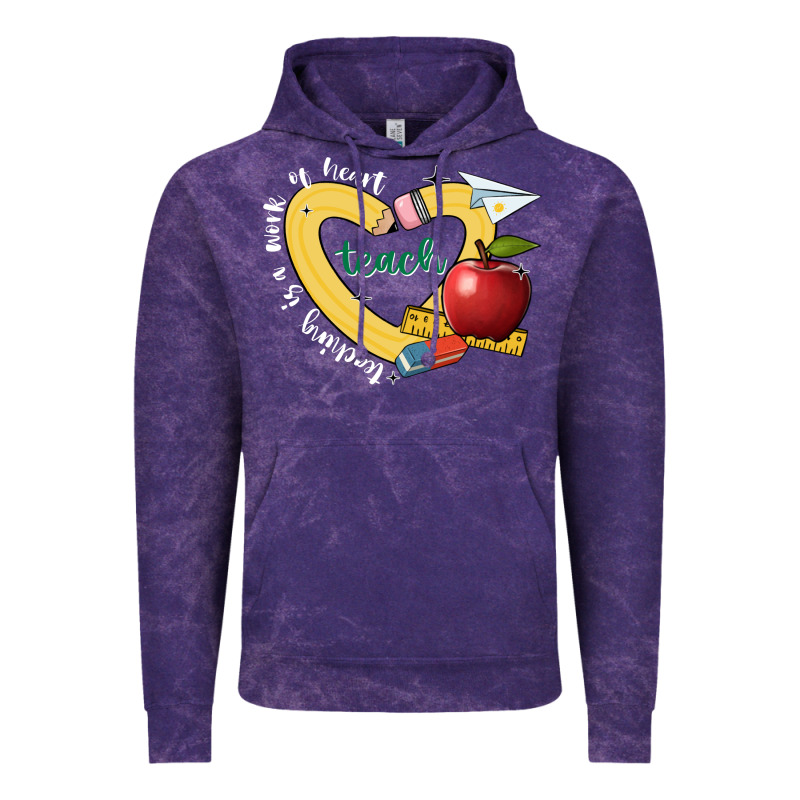 Teaching Is A Work Of Heart Vintage Hoodie by JahusDesignShop | Teevron