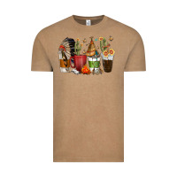 Vintage Coffee coffee cups indian headdress Vintage Tee - texasbilliewilder