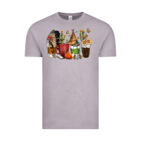 Vintage Zinc coffee cups indian headdress Vintage Tee - texasbilliewilder
